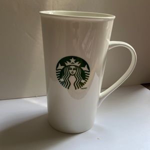 Starbucks Skinny Latte ceramic 6 inch tall cup